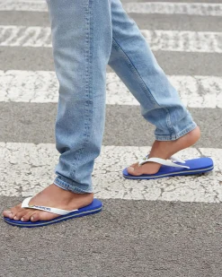 Havaianas Brazil Logo Thongs Marine Blue Discount