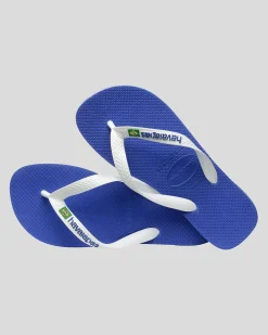 Havaianas Brazil Logo Thongs Marine Blue Discount