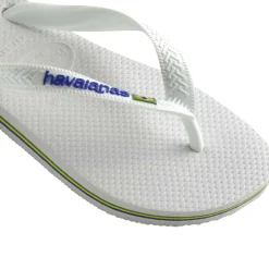 Havaianas Brazil Logo Thongs White Sale