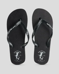 Salty Life Breach Thongs Black/grey