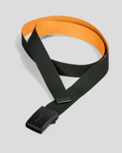 Rusty Bright Side Revo Web Belt Black/persimmon Orange Discount