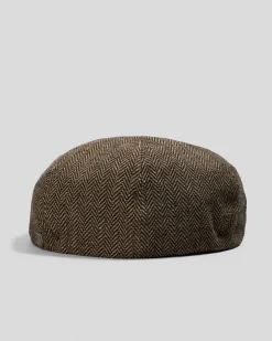 Brixton Brood Newsboy Cap Brown/khaki Discount