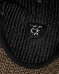 Brixton Brood Newsboy Cap Brown/khaki Discount