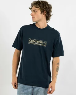 Quiksilver Bubble Check T-Shirt Dark Navy Online