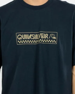 Quiksilver Bubble Check T-Shirt Dark Navy Online