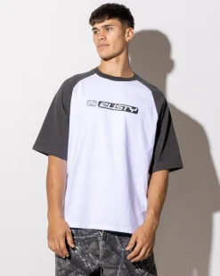 Rusty Bubble Raglan Short Sleeve T-Shirt White Discount