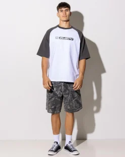 Rusty Bubble Raglan Short Sleeve T-Shirt White Discount