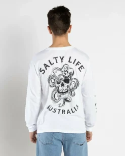 Salty Life Buccaneer Long Sleeve Wetshirt White Online