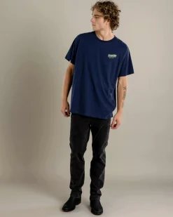 Ringers Western Buckin Barra Relaxed Fit T-Shirt Navy New