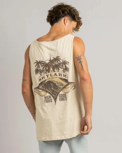Skylark Buoy Singlet Sand Acid Hot