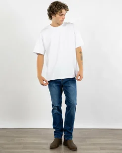 Ringers Western Burke Slim Taper Jeans Mid Blue Discount