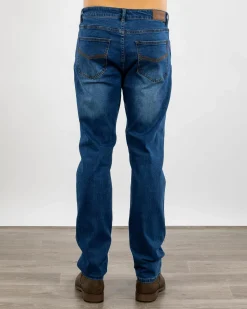 Ringers Western Burke Slim Taper Jeans Mid Blue Discount