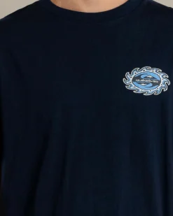 Quiksilver Burning Sun T-Shirt Dark Navy Online