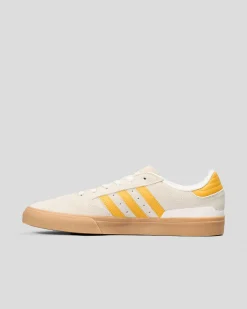 adidas Busenitz Vulc II Shoes Crystal White/preloved Yellow/gold