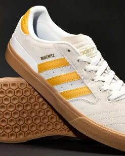 adidas Busenitz Vulc II Shoes Crystal White/preloved Yellow/gold