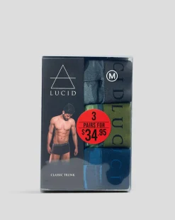 Lucid Camo Fitted Boxer Shorts 3 Pack Multi Online