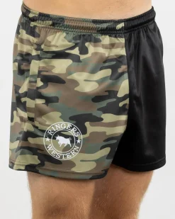 Ringers Western Camo Footy Shorts Black/camo Online