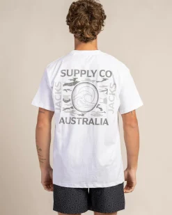 Jacks Camoflow T-Shirt White Clearance