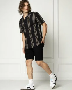 Lucid Candid Denim Walk Shorts Black Outlet