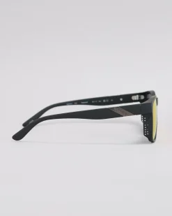 Quiksilver Capsized Sunglasses Rubberized Black Red Mirror Best