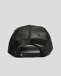 The Mad Hueys Captain Cooked Twill Trucker Cap Black Discount