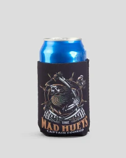 The Mad Hueys Captain Ship Faced Stubby Cooler Black Sale