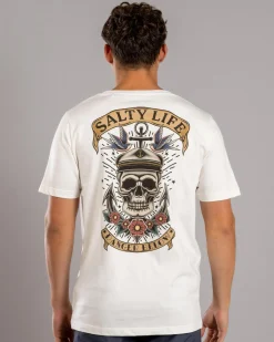 Salty Life Carrion Crown T-Shirt Stone Sale