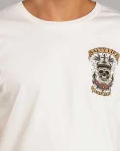 Salty Life Carrion Crown T-Shirt Stone Sale