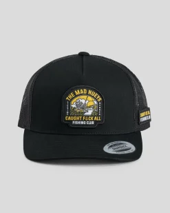 The Mad Hueys Caught FK All Island Captain Trucker Cap Black Best