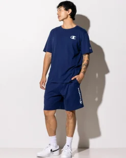 Champion Puff C-Logo T-Shirt Sail Away Navy Best