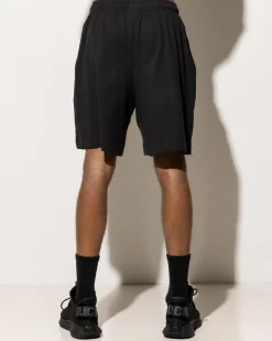 Champion Puff Script Jersey Shorts Black Outlet