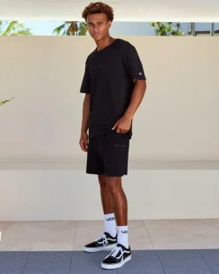 Champion Script Tonal Shorts Black Sale