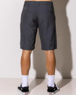 Jetpilot Check Ya Walk Shorts Charcoal