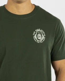 The Mad Hueys Cheers And Beers T-Shirt Oil Green