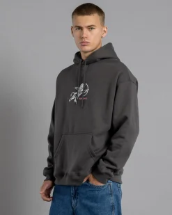 Worship Supplies Cherub Pull Over Hoodie Worn Black Outlet