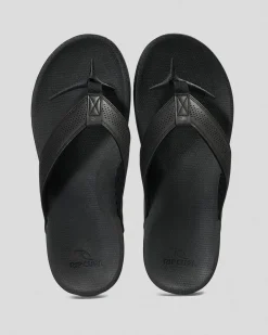 Rip Curl Chiba Bloom Open Toe Thongs Black Outlet