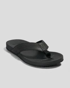 Rip Curl Chiba Bloom Open Toe Thongs Black Outlet