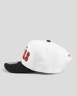 Mitchell & Ness Chicago Bulls Pro Pinch Snapback Cap Vintage White/black Sale