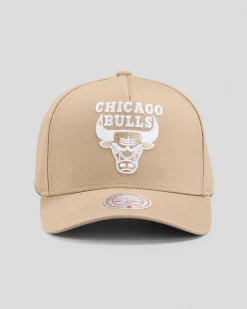 Mitchell & Ness Chicago Bulls Pro Pinch Snapback Cap Oat Sale