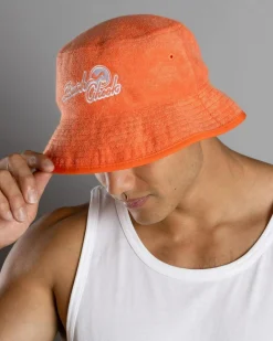 Bush Chook Chill Chook Reversible Bucket Hat Red New