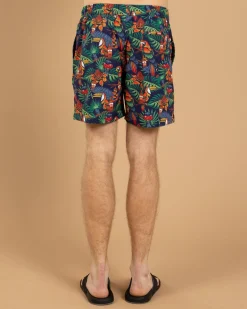 Bush Chook Chooked Out Beach Shorts Navy Hot
