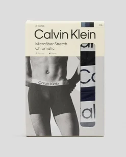 Calvin Klein Chromatic Trunk 3 Pack Black/peacoat/turbulence Clearance