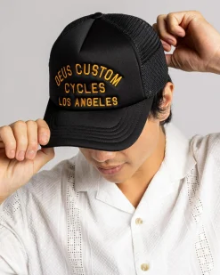 Deus Ex Machina Citadel Trucker Cap Black New