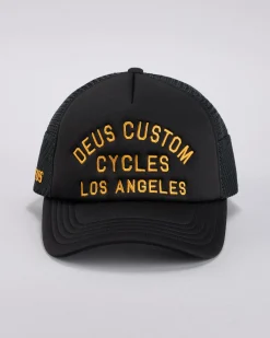 Deus Ex Machina Citadel Trucker Cap Black New