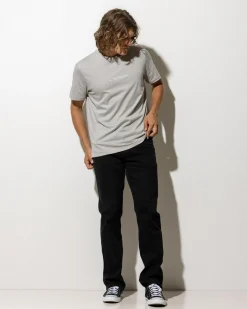 Calvin Klein CK Tonal Graphic T-Shirt Flint Gray New