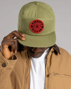 Spitfire Classic '87 Swirl Patch Snapback Cap Olive Sale