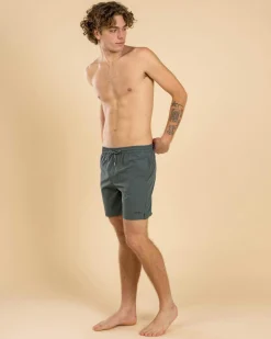 Rhythm Classic Beach Shorts Silver Pine Best