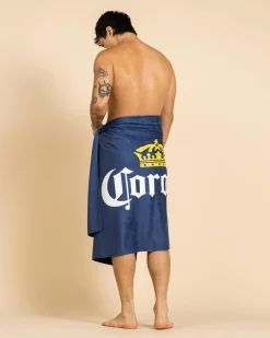 Corona Classic Beach Towel Navy