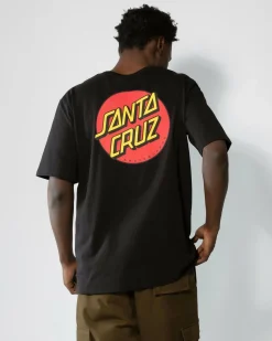 Santa Cruz Classic Dot Chest T-Shirt Black Online