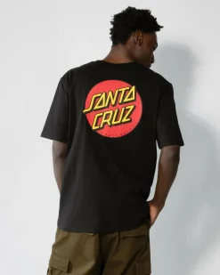 Santa Cruz Classic Dot Chest T-Shirt Black Online